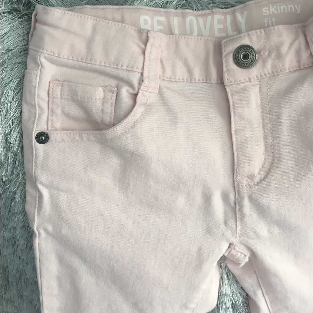 Girls Blush Pink Crazy 8 Skinny Jeans sz 6